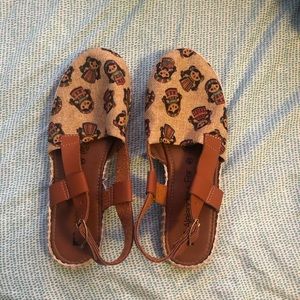 Mexican slingback sandals/slip ons
